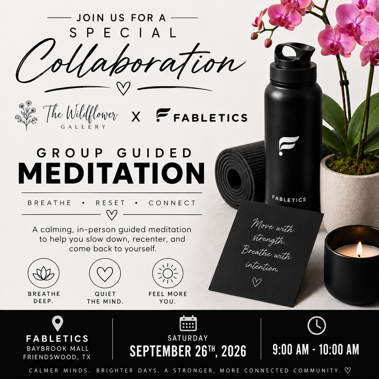 Guided Meditation in Friendswood TX | Fabletics Baybrook