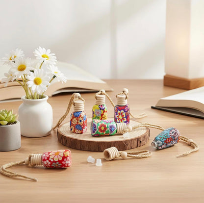 Good Vibes Mini Retro Floral Car Diffuser | Luxury Car Air Freshener