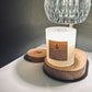 Eco-Friendly White Meditation Candles with Cotton Wick - Choose Your Scent