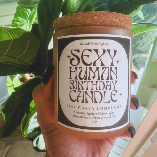 Sexy Human Birthday Candle - Choose Your Scent