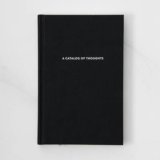 hardcover lined journal in black